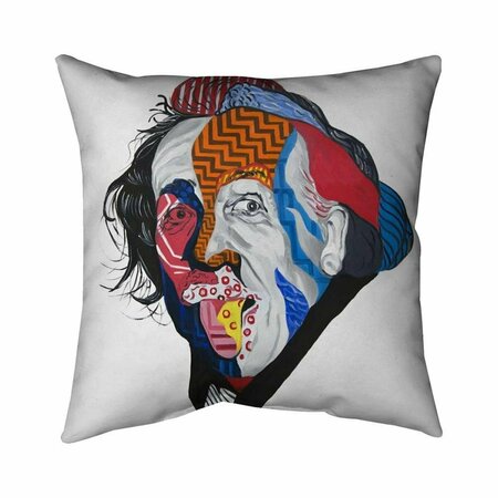 FONDO 20 x 20 in. Abstract Albert Einstein-Double Sided Print Indoor Pillow FO2795397